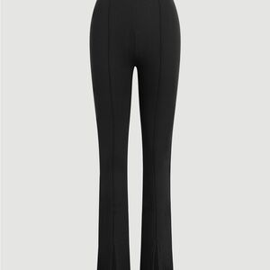 Cass Front-Split Ponte Stretch Pant (Petite, Size S)
